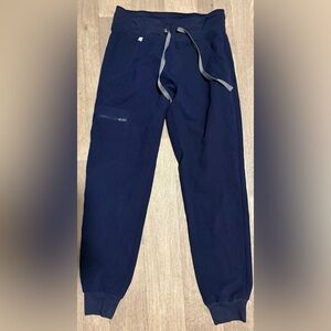 Figs navy blue Zamora jogger scrub pants XXSP petite xxs